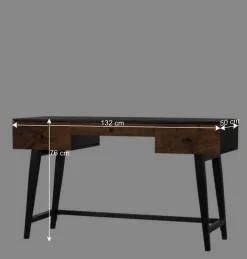 Wohnen Massivholzmöbel|Jugendzimmertische*Design Schreibtisch aus Mangoholz und Palisander - Ondarroa