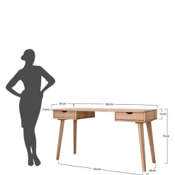 Wohnen Jugendzimmertische|Kinderschreibtische*Design Schreibtisch aus Wildeiche Massivholz - Fabijola