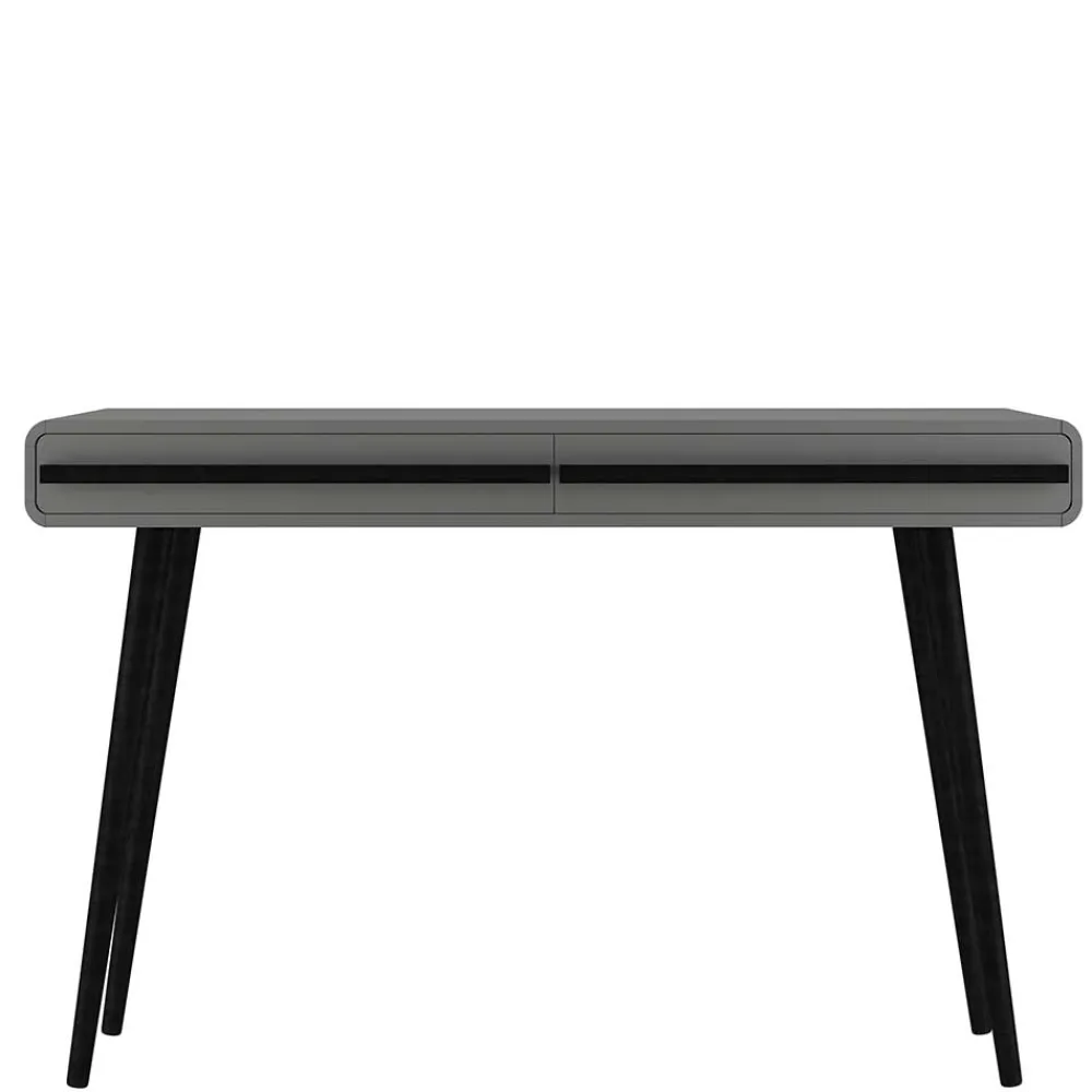 Wohnen Jugendzimmertische|Kinderschreibtische*Design Schreibtisch in Grau mit Schwarz - Pavias