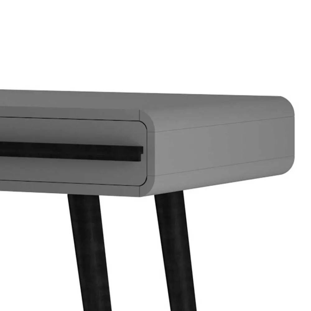 Wohnen Jugendzimmertische|Kinderschreibtische*Design Schreibtisch in Grau mit Schwarz - Pavias