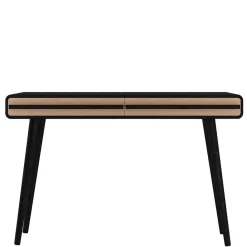 Kinder Wohnen Design Schreibtisch in Schwarz mit Eiche - Diadani