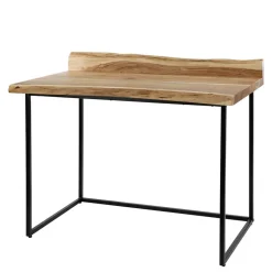 Wohnen Bürotische|Schminktische*Design Schreibtisch mit Naturkanten aus Akazie - Ilmany