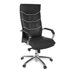 Wohnen Design Schreibtischstuhl aus Leder - Merana