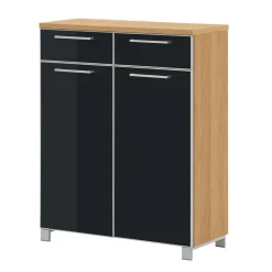 Wohnen Design Schuhschrank Lalaika in Eiche Bianco Anthrazit