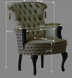 Wohnen Design Sessel im Italienischen Stil - Pierette