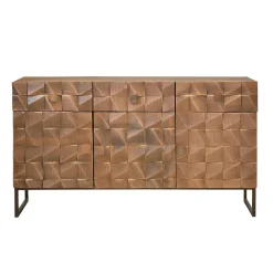 Wohnen Küchenschränke|Designermöbel*Design Sideboard in Bronze und Mango Natur - Bensez
