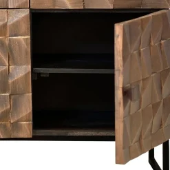 Wohnen Küchenschränke|Designermöbel*Design Sideboard in Bronze und Mango Natur - Bensez