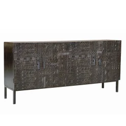 Wohnen Braune Möbel|Küchenschränke*Design Sideboard in Walnuss Braun - Solu