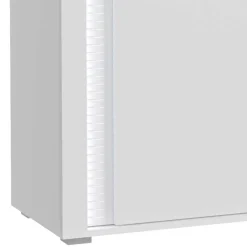 Wohnen Design Sideboard mit LED in Weiß Hochglanz - Gomata