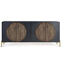 Wohnen Design Sideboard mit Mandala Schnitzerei - Synessa
