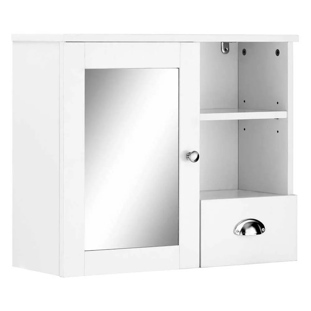 Wohnen Design Spiegelschrank fürs Bad in Weiß - Gorgona