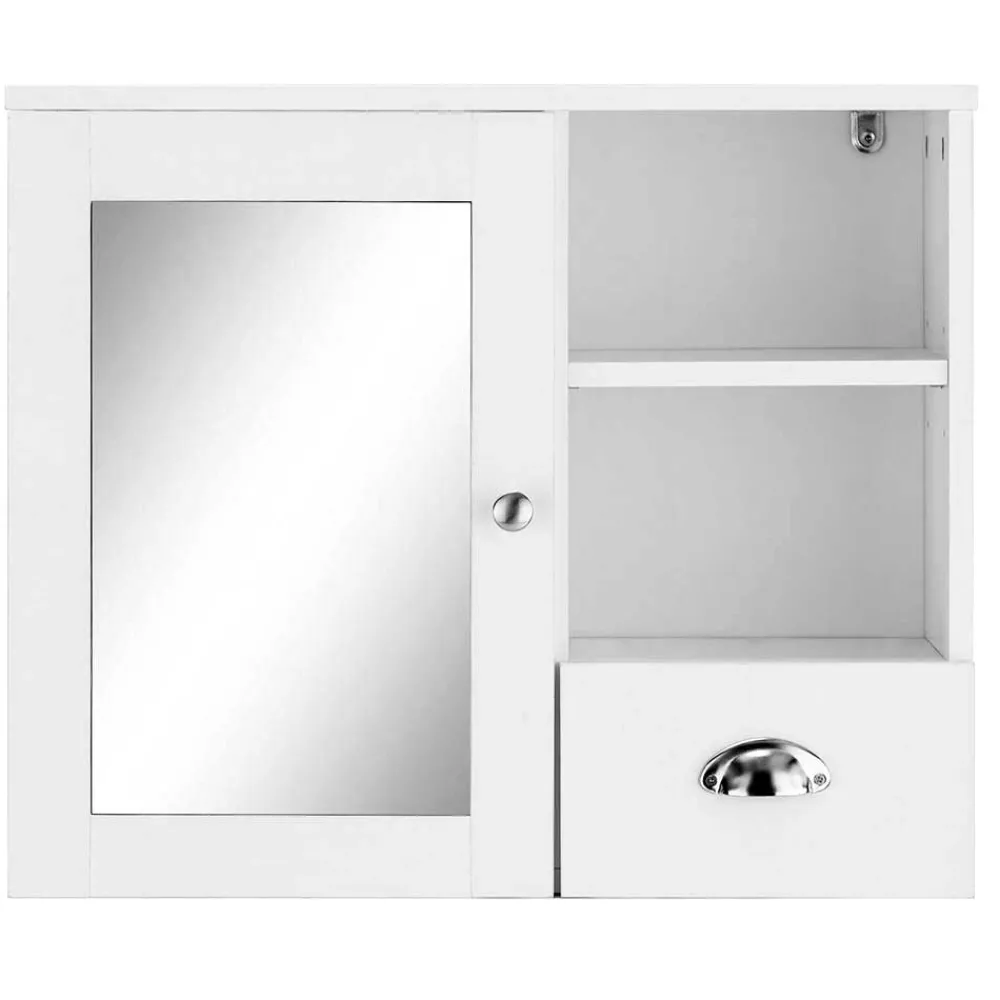 Wohnen Design Spiegelschrank fürs Bad in Weiß - Gorgona