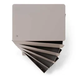 Wohnen Schuhschränke*Design Stahlkommode in Taupe - Gioja