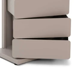 Wohnen Schuhschränke*Design Stahlkommode in Taupe - Gioja