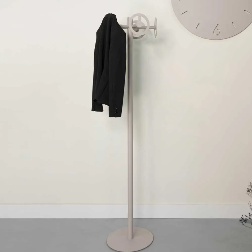 Wohnen Bürogarderoben*Design Standgarderobe in Taupe - Sumatera