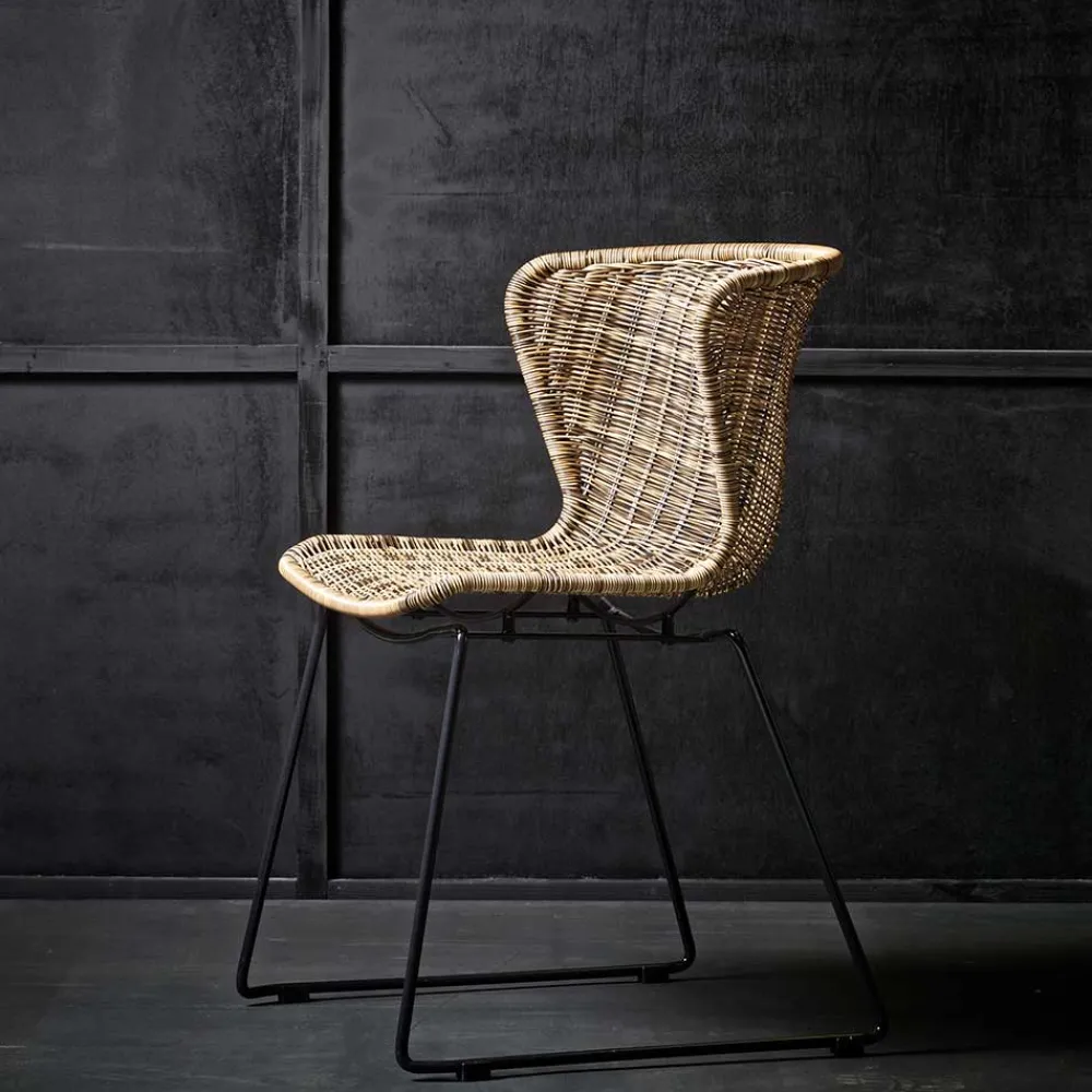 Wohnen Rattanmöbel*Design Stuhl Mevrinus aus Polyrattan (2er Set)