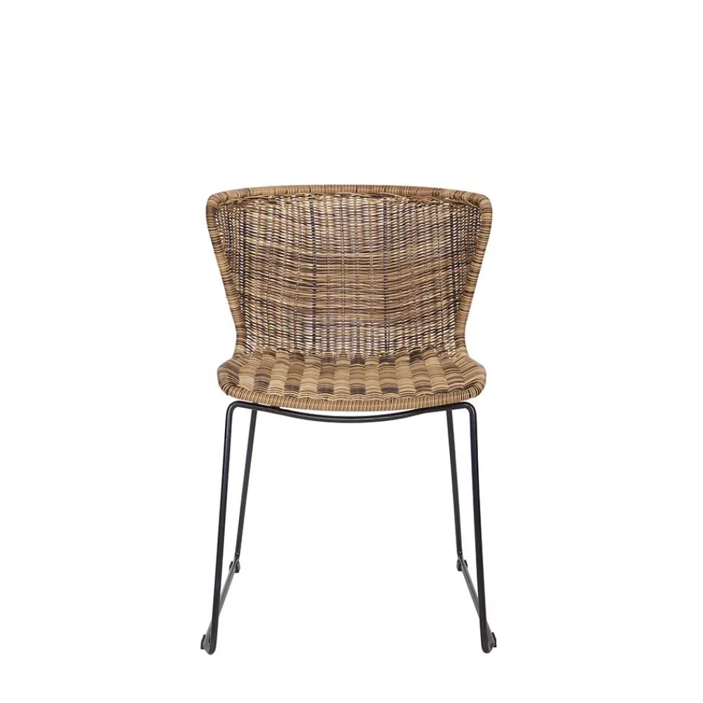 Wohnen Rattanmöbel*Design Stuhl Mevrinus aus Polyrattan (2er Set)