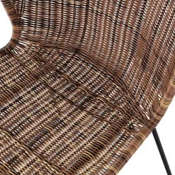 Wohnen Rattanmöbel*Design Stuhl Mevrinus aus Polyrattan (2er Set)