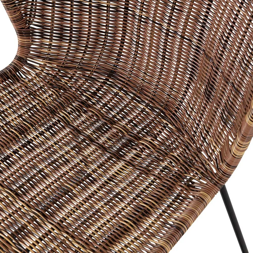 Wohnen Rattanmöbel*Design Stuhl Mevrinus aus Polyrattan (2er Set)