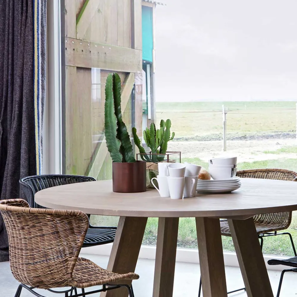 Wohnen Rattanmöbel*Design Stuhl Mevrinus aus Polyrattan (2er Set)