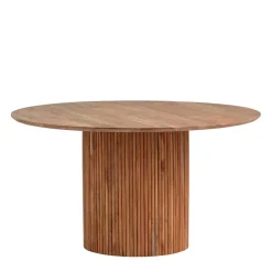 Wohnen Design Säulentisch aus Akazie Massivholz - Vespania