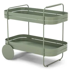 Wohnen Design Teewagen in Graugrün - Ben