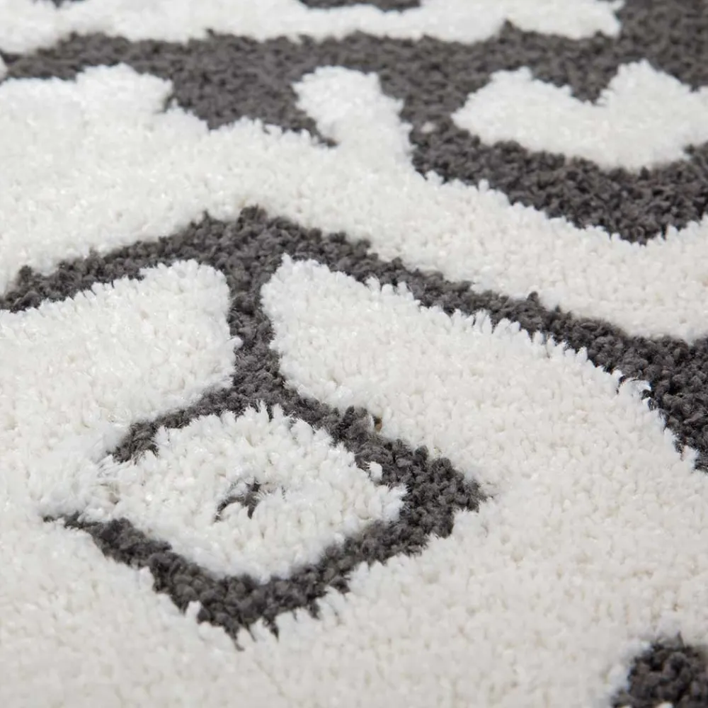 Wohnen Design Teppich mit Ethno Muster zweifarbig - Girona