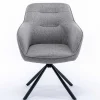 Wohnen Design Tischsessel drehbar in Grau - Fiorenca (2er Set)
