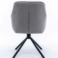 Wohnen Design Tischsessel drehbar in Grau - Fiorenca (2er Set)