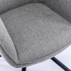 Wohnen Design Tischsessel drehbar in Grau - Fiorenca (2er Set)