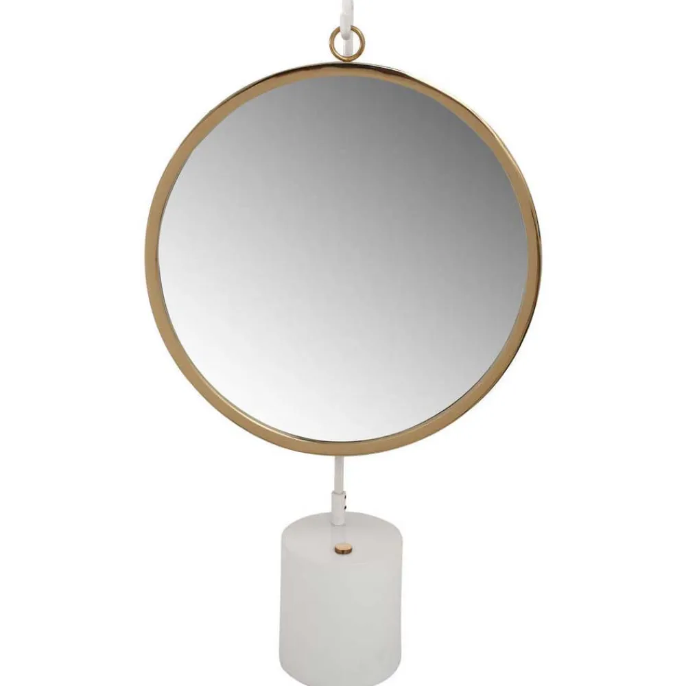 Wohnen Spiegel|Flurspiegel*Design Tischspiegel in Weiß mit Gold - Tihano