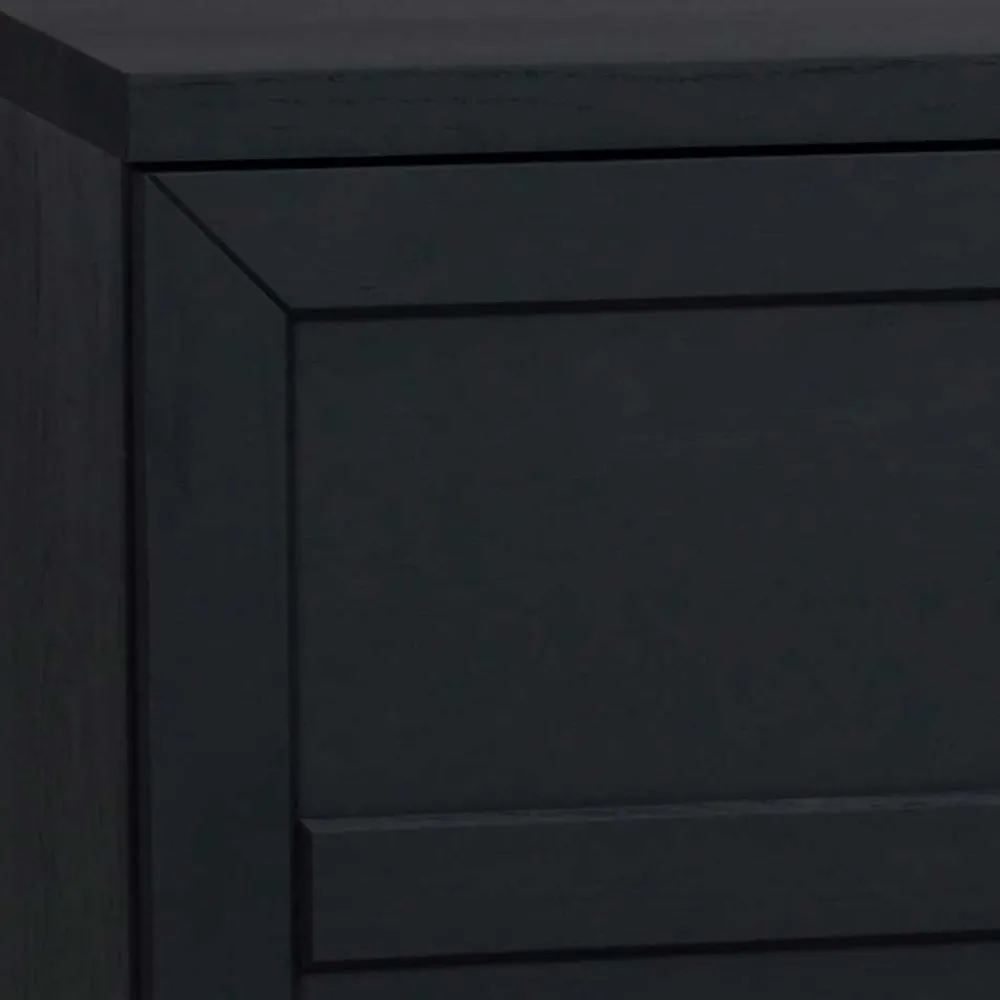 Wohnen Loft Möbel|Industrial Möbel*Design Türen Kommode in Eiche Schwarz - Meciva