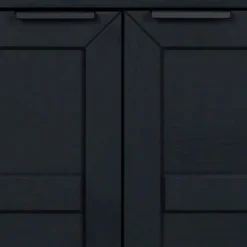 Wohnen Loft Möbel|Industrial Möbel*Design Türen Kommode in Eiche Schwarz - Meciva