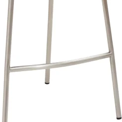 Wohnen Design Tresenstuhl in Schwarz & Edelstahl - Polaris