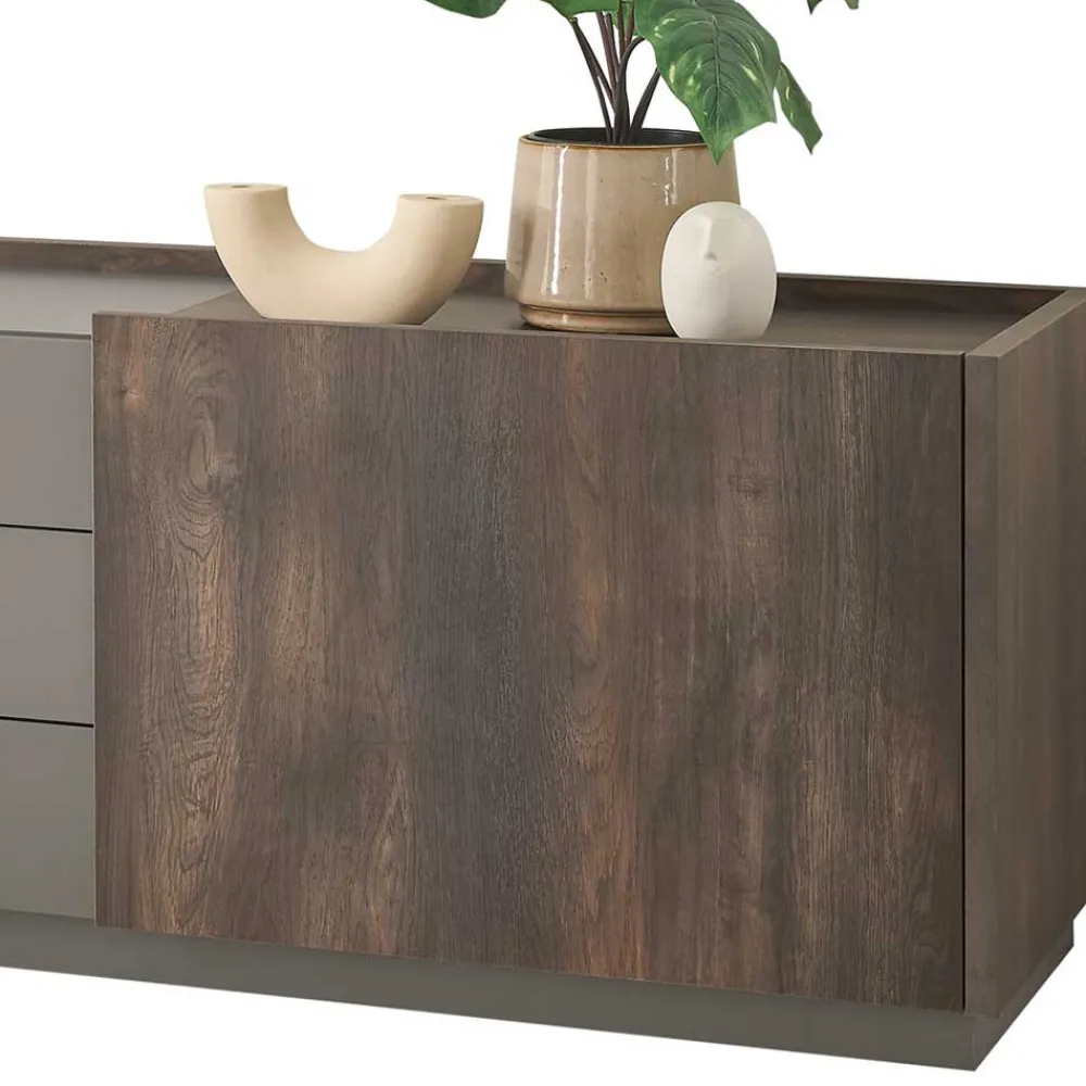 Wohnen Design TV Anbauwand Möbelset - Mundo (vierteilig)