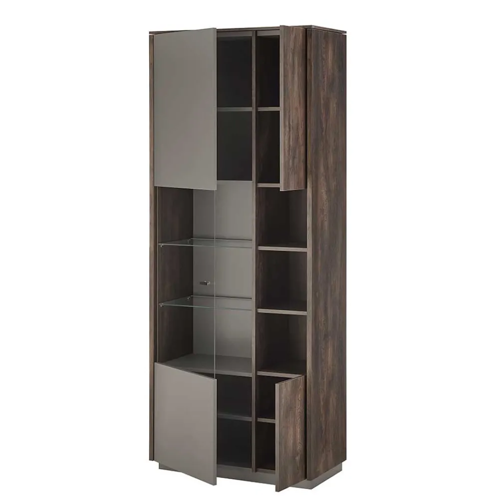 Wohnen Design TV Anbauwand Möbelset - Mundo (vierteilig)