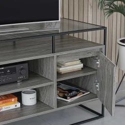 Wohnen Sideboards & Kommoden|Sideboards & Kommoden*Design TV Kommode in Eiche Grau - Midland