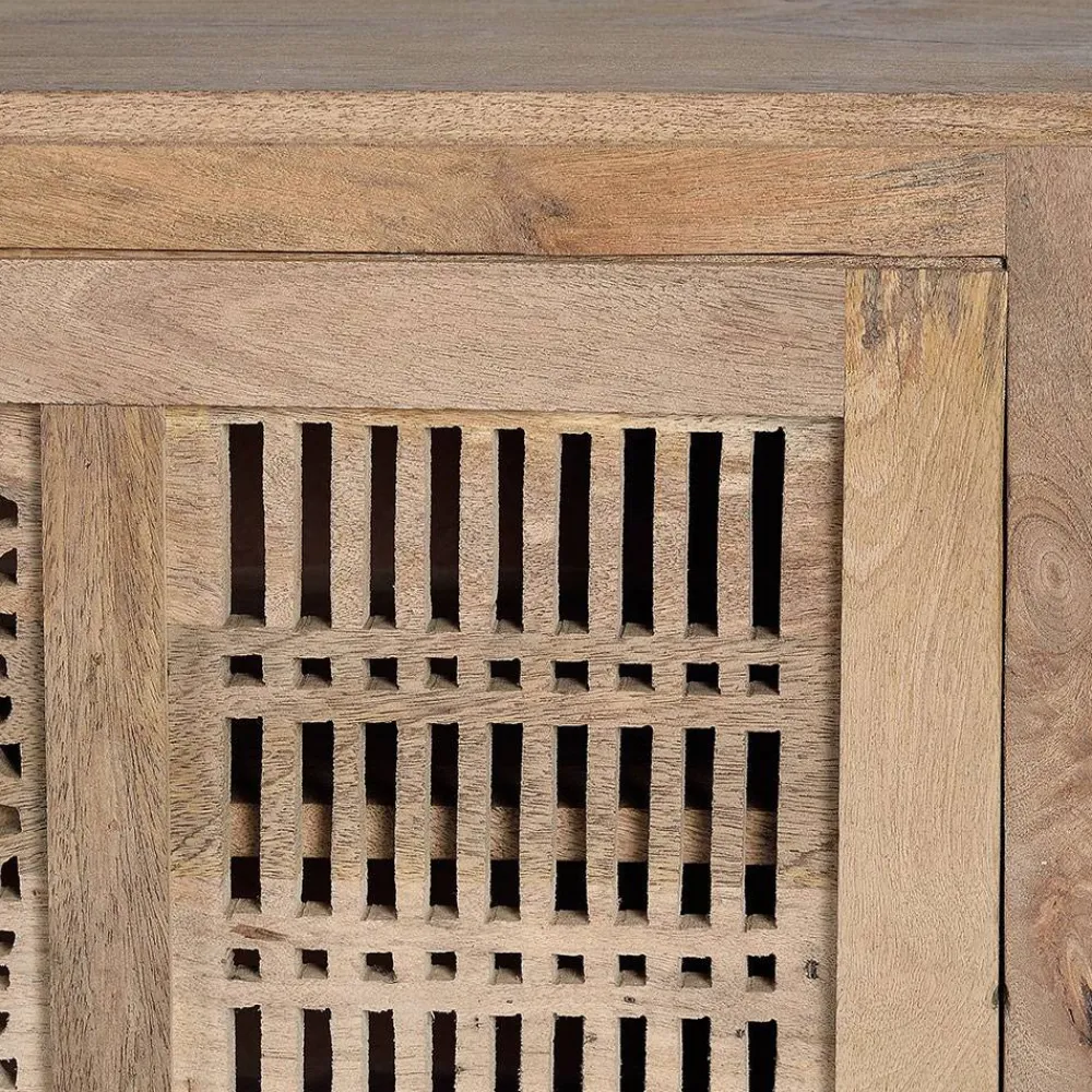 Wohnen Design TV Lowboard aus Mangobaum Massivholz - Valuta