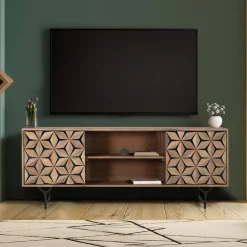 Wohnen Sideboards & Kommoden|Tv & Hifi-Möbel*Design TV Lowboard mit toller Frontgestaltung - Omany