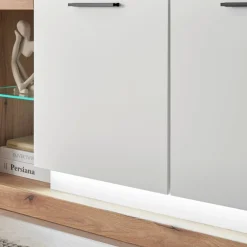 Wohnen Design TV-Lowboard mit vier offenen Fächern - Adejano