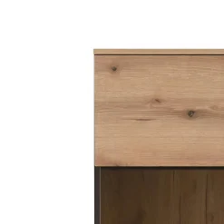 Wohnen Vitrinen|Wohnzimmer-Vitrinen*Design Vitrine in Holzoptik Eiche Natur - Brocus