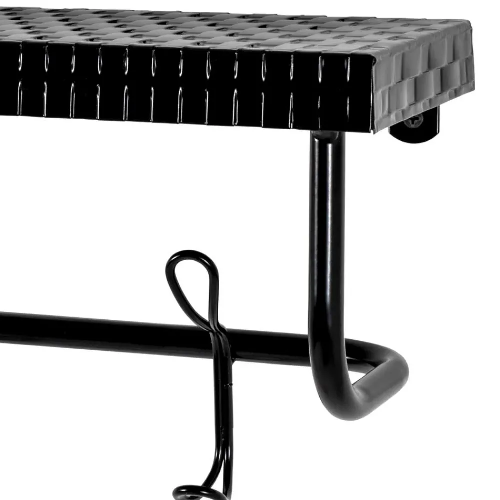 Wohnen Garderoben|Garderoben*Design Wandgarderobe aus Metall in Schwarz - National