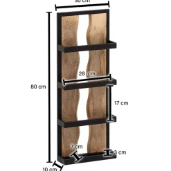Wohnen Design Wandregal mit vier Ablagen - Heraklion