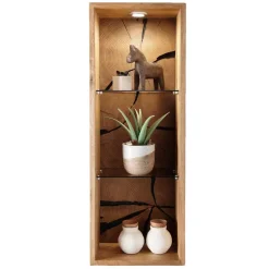 Wohnen Design Wandregal mit zwei Glasböden - Acapella