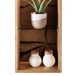 Wohnen Design Wandregal mit zwei Glasböden - Acapella