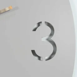 Wohnen Design Wanduhr in Taupe - Cardini