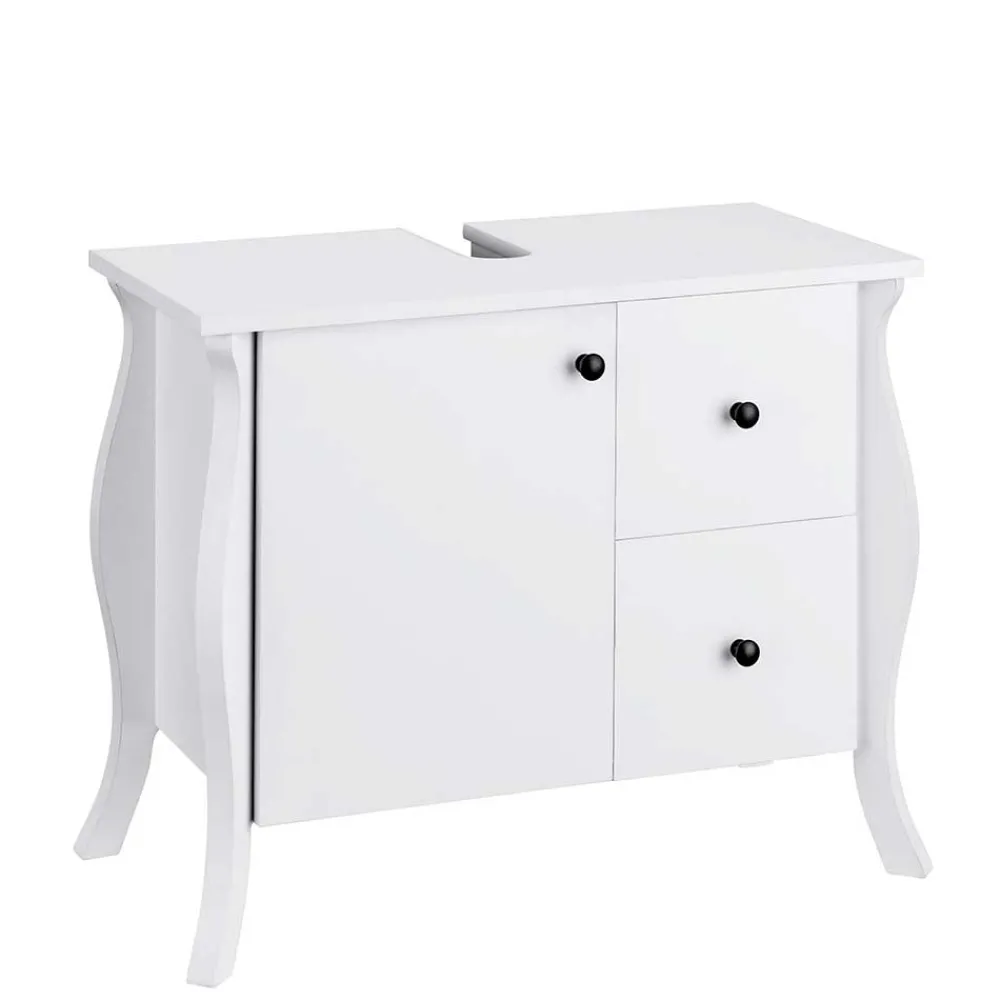 Wohnen Waschtisch|Waschbeckenunterschränke*Design Waschbecken-Unterschrank in Weiß - Besi