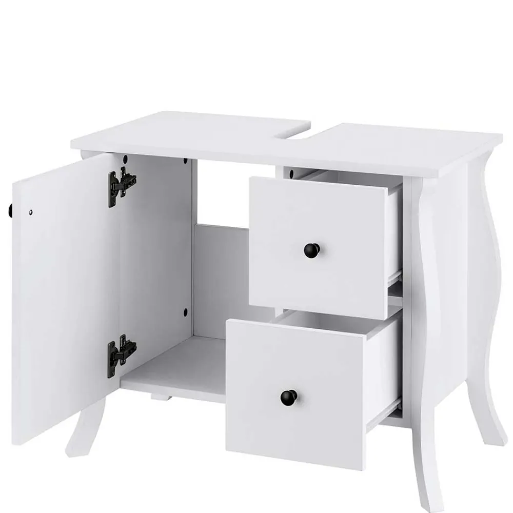 Wohnen Waschtisch|Waschbeckenunterschränke*Design Waschbecken-Unterschrank in Weiß - Besi