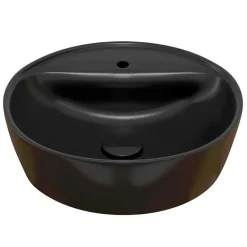 Wohnen Design Waschtisch Set mit schwarzem Becken - Crystoga (zweiteilig)