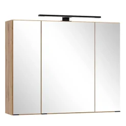 Wohnen Design Waschtisch Set mit schwarzem Becken - Crystoga (zweiteilig)